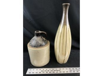 La Dol Ce Vita Vase. And Antique Jug, Dirty