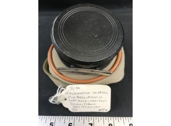 Kalakatch  Webber Fly Fishing Reel Circa 1920 With Soft Case