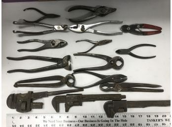 Lot Of Pliers And Wrenches, Ford USA