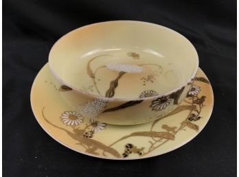 Asian Bowl And Plate, Circa 1930s