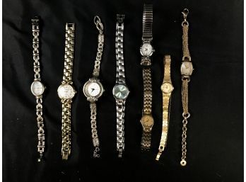 8 Womens Watches, Timex, Citizen, Seiko, Pulsar, Carriage