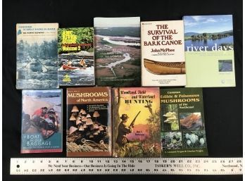 9 Books On Rivers, Survival, Mushrooms, Canoeing