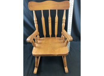 Childs Wood Rocking Chair, 26 Inches Tall