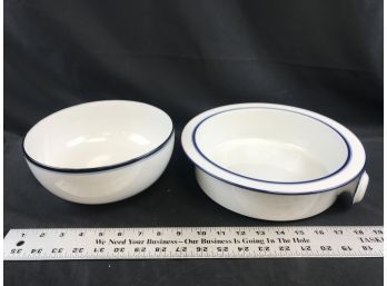 Dansk Bistro Bowl And Two Handled Bowl, Made In Japan