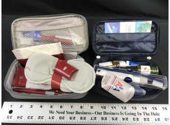 2 First Class Airline Amenity Kits, American Airlines 1998