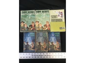 Vintage Lot Of 6 Boy Scout Handbooks