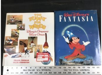 2 Walt Disney Books, Fantasia Still Sealed