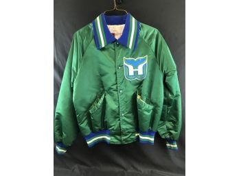 Hartford Whalers NHL Starter Jacket Large With Four Ticket Stubs From February 11, 1992