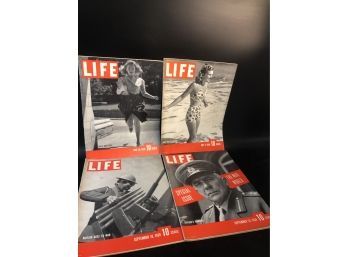 4 1939 Life Magazines Including WWII Special Issues