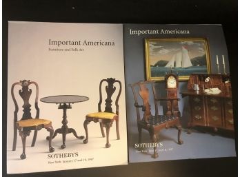 2 Sotheby's 1997 Catalogs- Important Americana