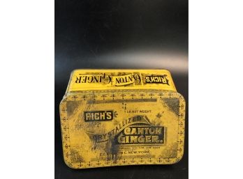 Antique Rich's Canton Ginger Tin