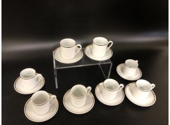 8 Real S. Paulo Demi-tasse Cups & Saucers