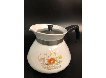 P104 Corning Tea Pot Wildflower Pattern