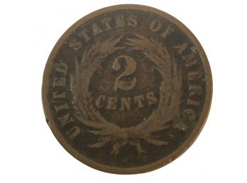 5 Civil War Era 2 Cent Coins
