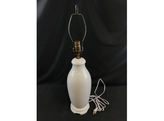 Rosenthal Mid Century White Ceramic Lamp, Bavaria, Tested Works