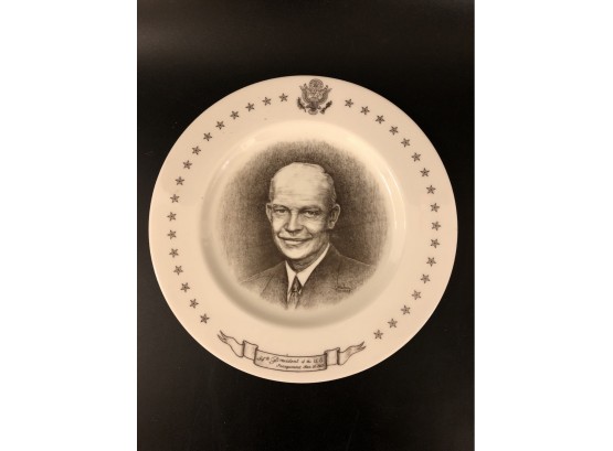 Delano Studio's Commemorative Presidental Plate- Dwight Eisenhower