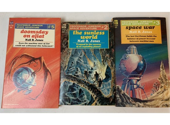 3 Neil R. Jones Sci Fi Paperbacks