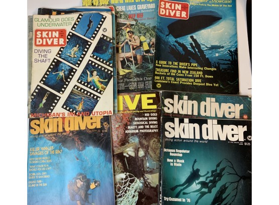 Diving Magazines & Catalogs Circa 1970's