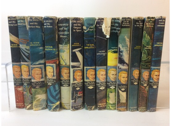 13 Vintage New Tom Swift Jr. Adventures Books With Dust Jackets
