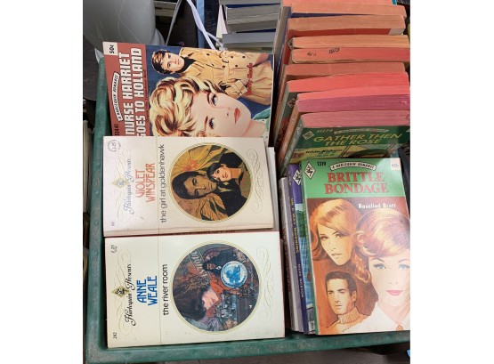 Footman's Dairy Crate Full Of Vintage Harlequin Romances