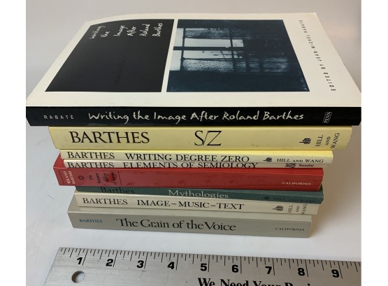 Books By Or About Roland Barthes