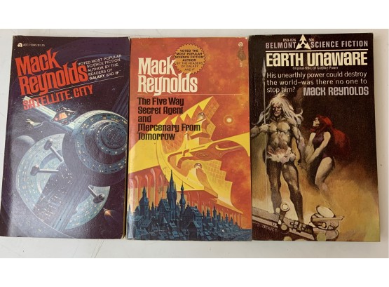 3 Mack Reynolds Sci Fi Paperbacks