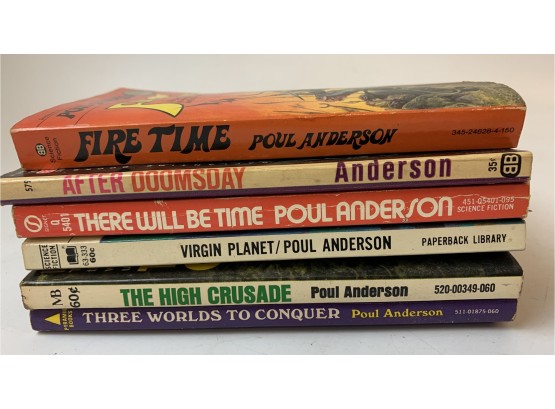 6 Paul Anderson Sci Fi Paperbacks