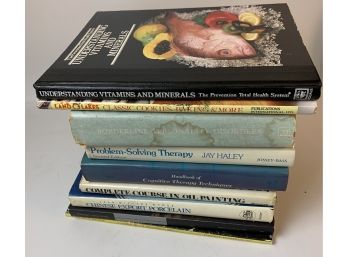 Assorted Books: Cooking, Antiques, Etc.