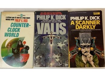 3 Philip K. Dick Sci Fi Paperbacks