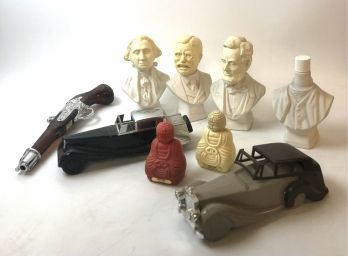 Avon & Jade East Cologne Decanters. Presidents, Cars Etc.