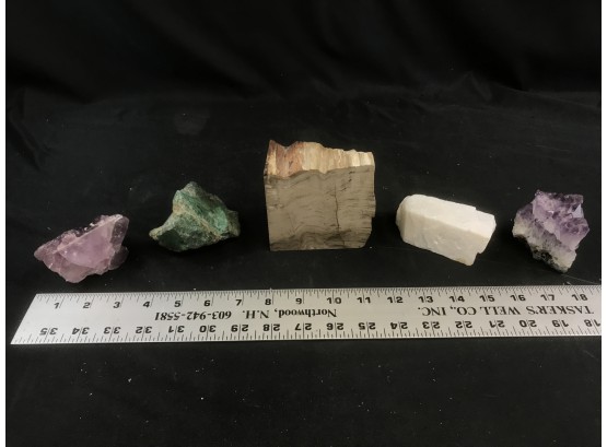 Lot Of 5 Cool Rocks And Crystals