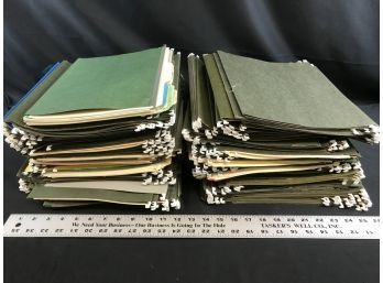 Large Lot Of Standard Size Filing Folders
