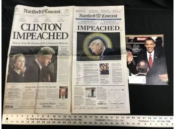 Clinton Trump Impeached, Obama Newsweek Commemorative Edition
