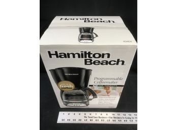 New Hamilton Beach Programmable Coffee Maker 12 Cup, Box Still Sealed