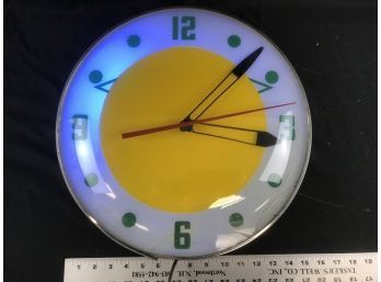 Neon Action Clock Sign Company, Bulb Illuminated Clock