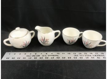 Wedgwood Cream And Sugar And 2 Cups, MCM Look,