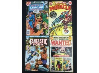 Vintage Comics 1970-80s, Justice League America, Fantastic Four, Wanted , See Pics