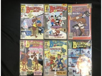 6 Vintage Comics 1980s, Bullwinkle And Rocky, See Pics