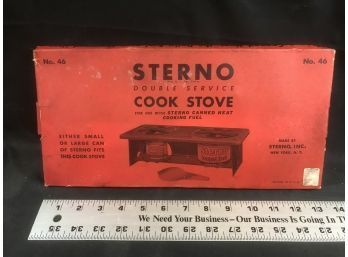 Vintage Sterno Double Service Cookstove #46