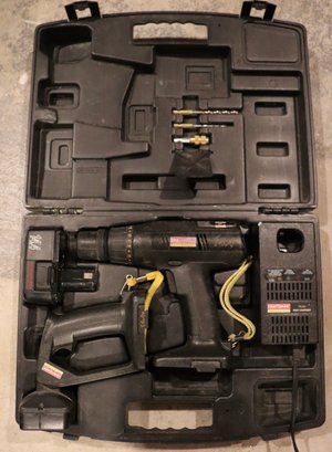 Lot 214V- Craftsman 14.4 Volt Professional Cordless Drill Driver Set In Case -