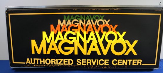 Lot 144- Magnavox Authorized Service Center Illuminated Sign