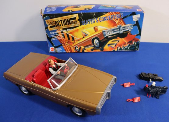 Lot 108-  1993 Mattel Last Action Hero Slater's Convertible Stunt Car In Original Box