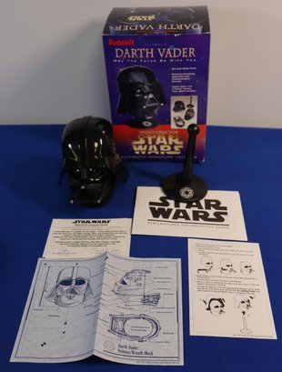 Lot 106- 1997 Riddell Star Wars Darth Vader Authentic Mini Helmet In Original Box