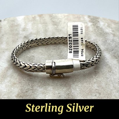 Lot 68SES- New!  Sterling Silver Bali Bracelet