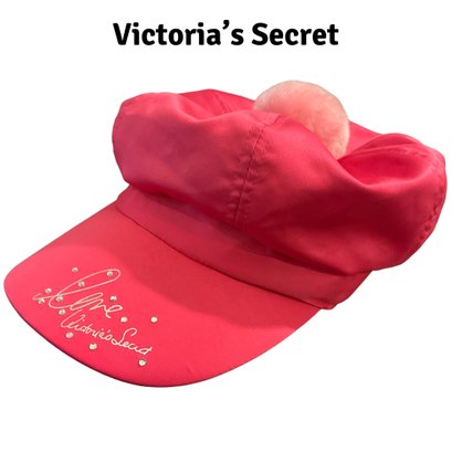 Lot 32- Victorias Secret Pink Pom Pom Hat - Sexy Little Things - One Size