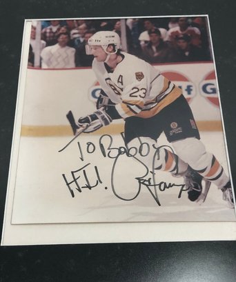 Lot 501 - Framed Signed Boston Bruins Craig Janney Hockey Player - Autograph
