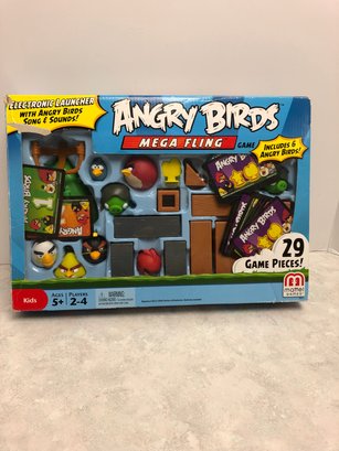 Lot 517 - 2011 Mattel Sealed Angry Birds Mega Fling Electronic Launcher Game - Inc 6 Birds