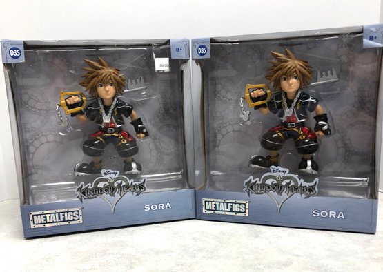 Lot 532 - Lot Of 2 - Sealed Disney Kingdom Hearts Metal Action Figures - Sora