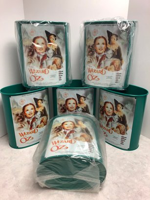 Lot 537 - Wizard Of Oz Lot Of 6 Brand New Metal Trash Cans