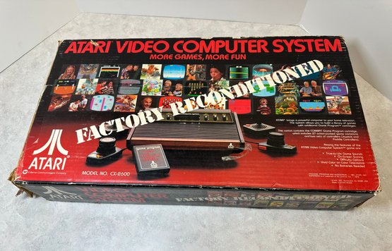 Lot 398 - Vintage Atari Video Computer Console System In Original Box - Untested